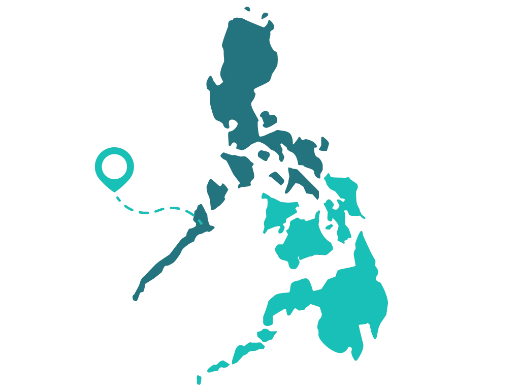 Palawan On A Map, The Philippines