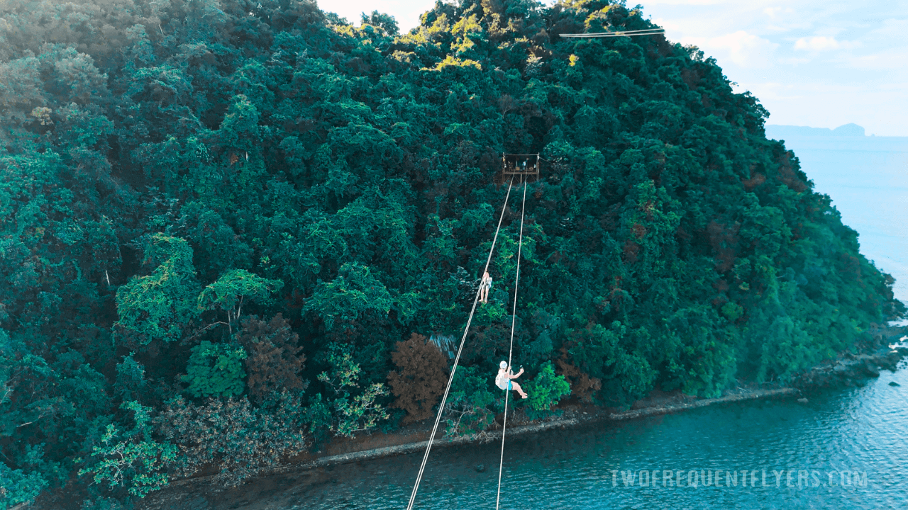 El Nido Zip Line, Las Cabanas Beach