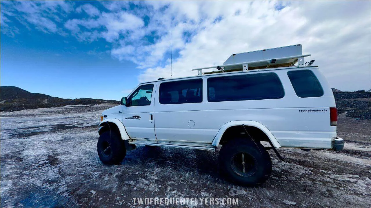 Super Jeep At Katla Ice Cave