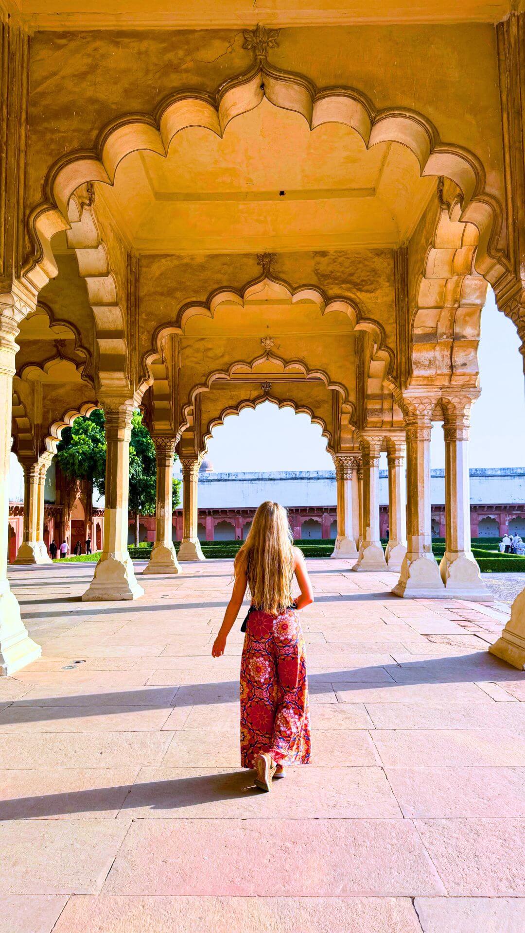 Arches At Agra Fort India