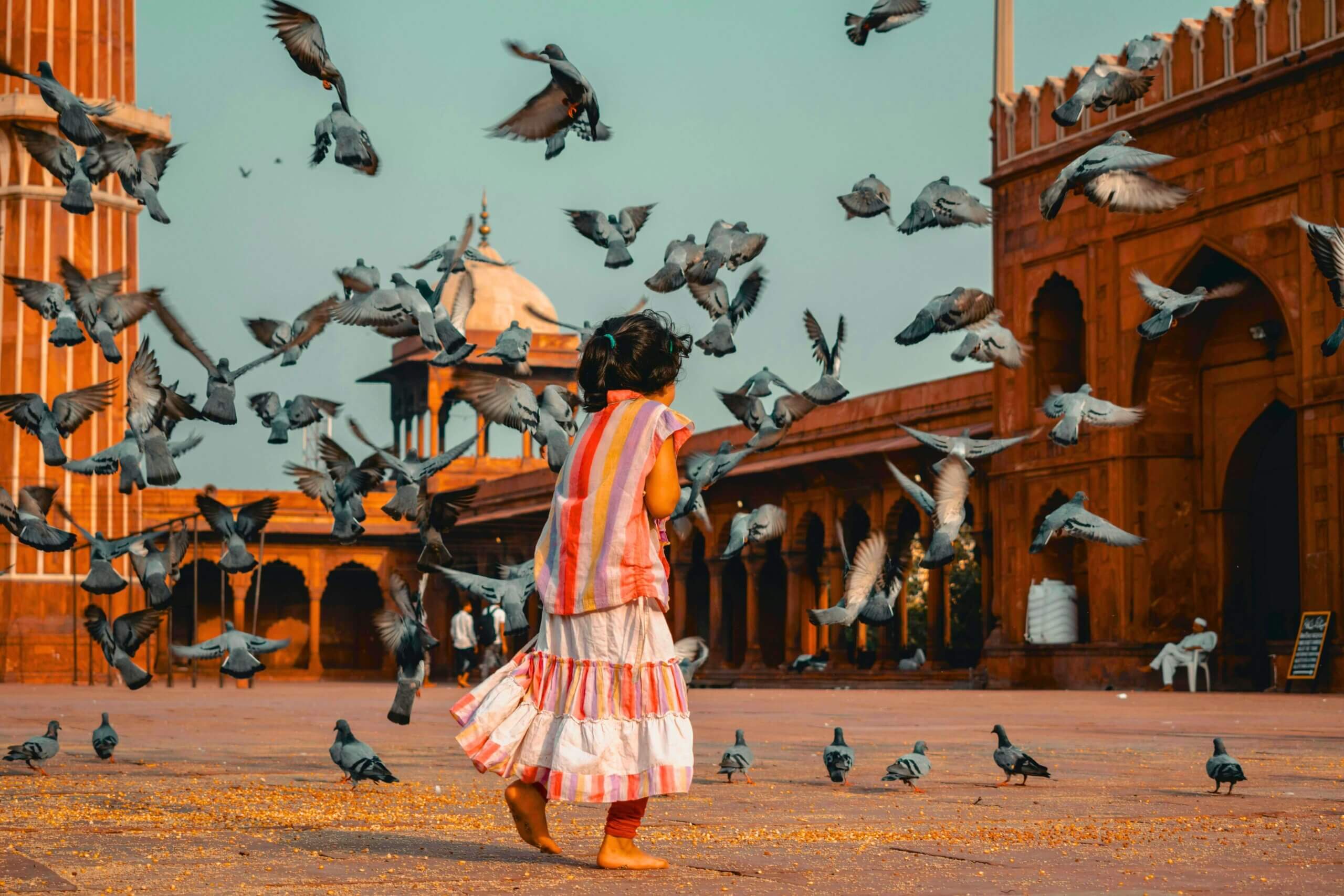 Girl at Jama Masjid, Delhi India