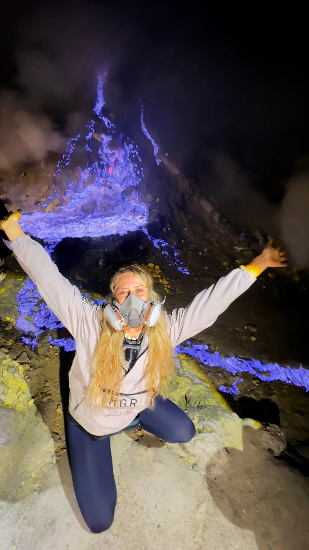 Beth at Blue Flame Mt Ijen