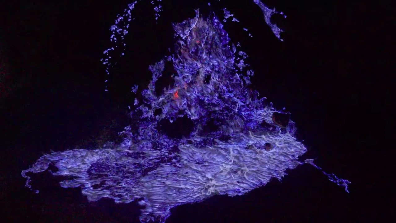 Blue flame mt Ijen