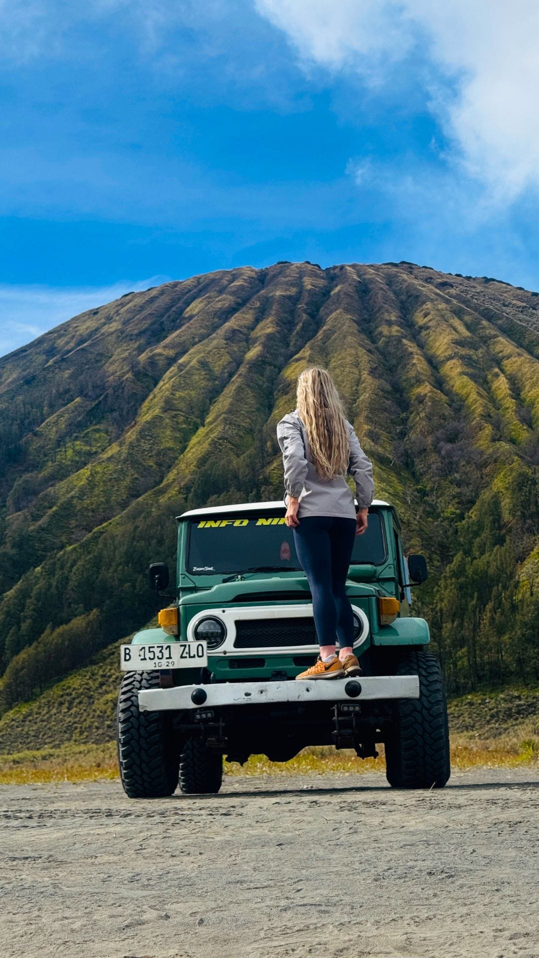 Jeep at Sea Of Sand Mt Bromo Indonesia