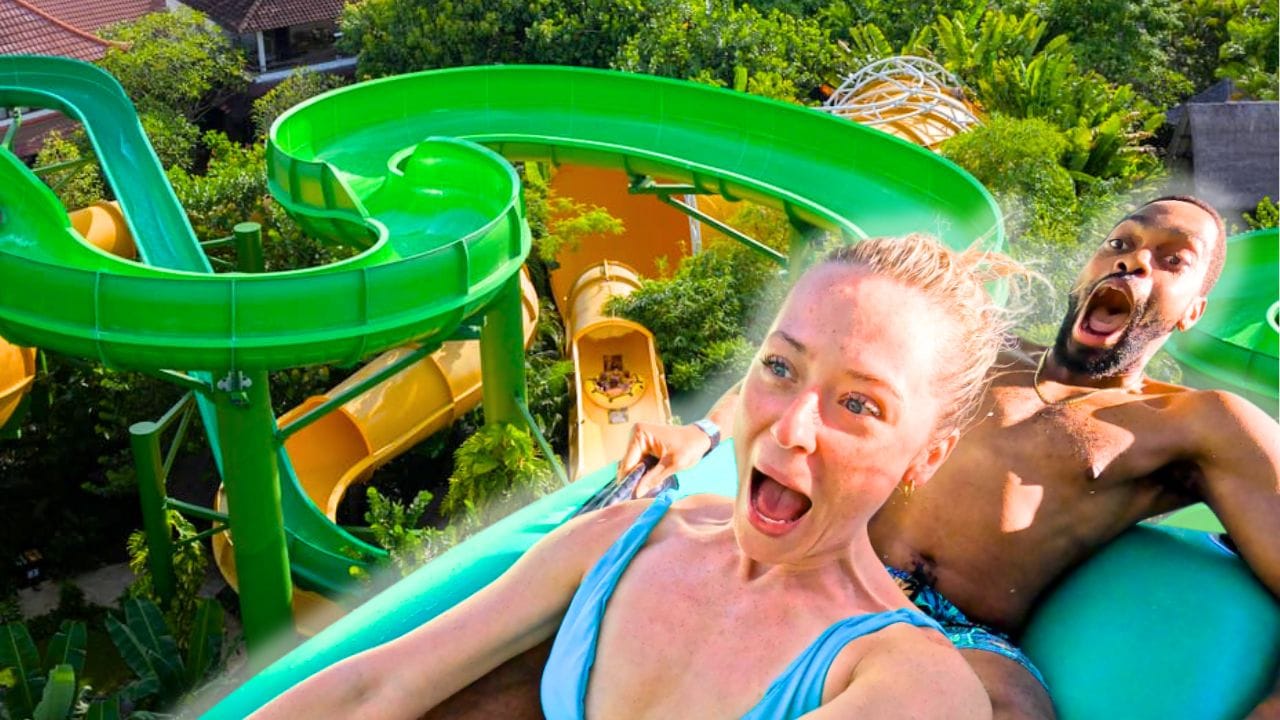 Beth and denz at WATERBOM BALI Indonesia