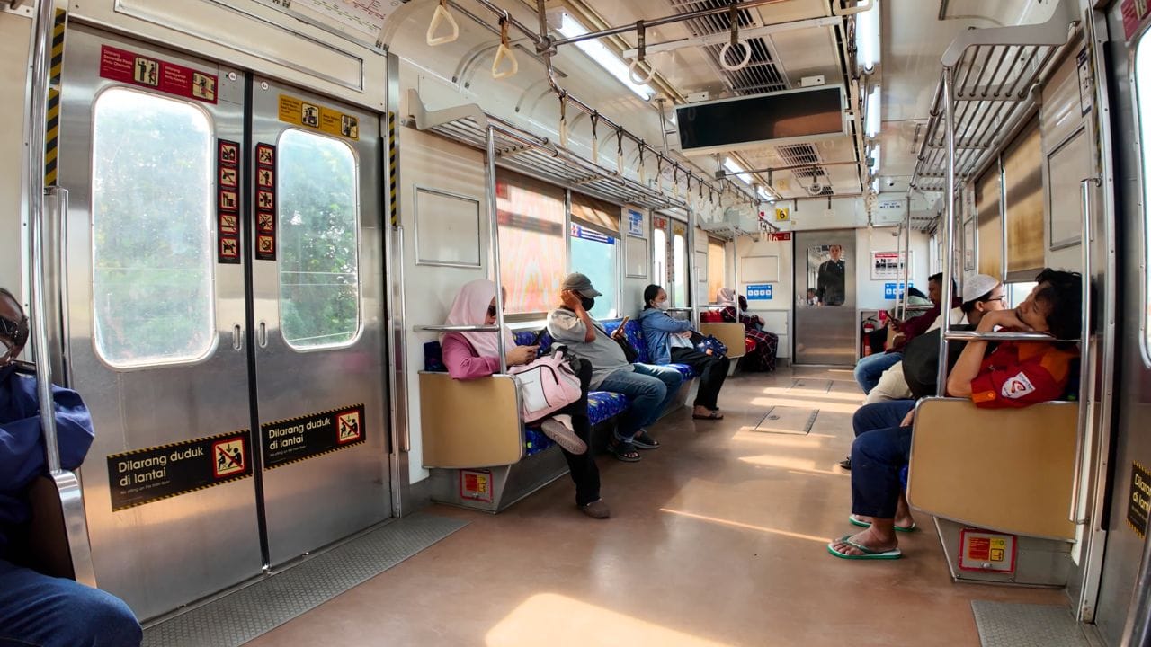 Inside the KRL Jakarta