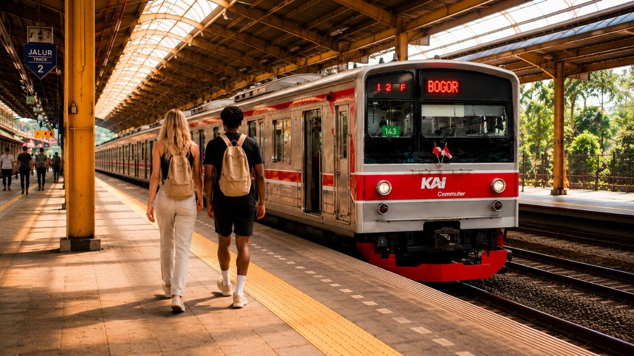 KRL Jakarta to Bogor Indonesia