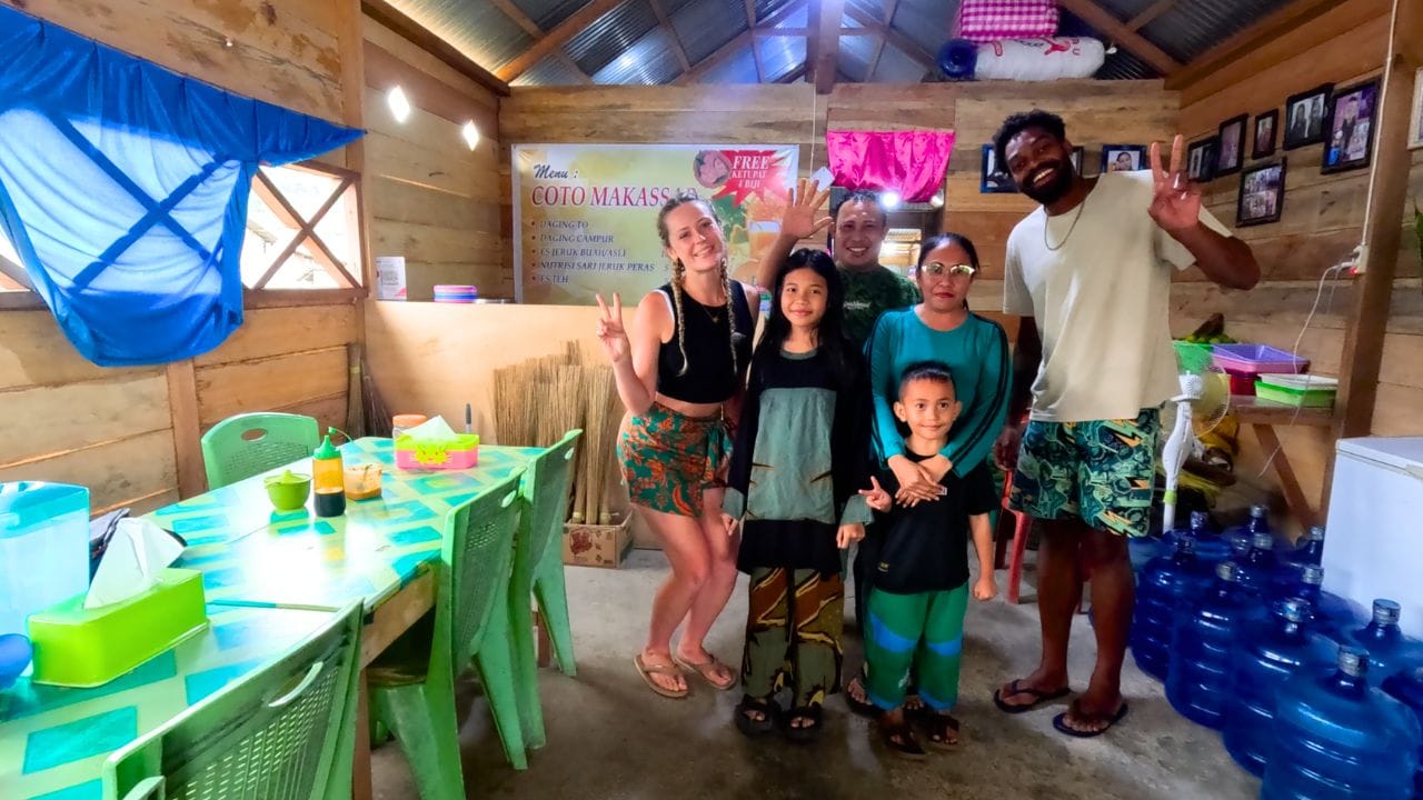 Family at Local Warung Sulawesi Family at Local Warung Sulawesi